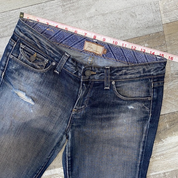 Women's Paige Venice Factory Distressed Bootcut Jeans - Size 29 - Picture 3 of 12